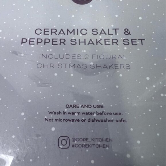 Core Kitchen Ceramic Letters to Santa, Santa in Chimney Salt & Pepper Set - Picture 4 of 6